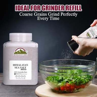 Himalayan Chef Coarse Grain Himalayan Sea Salt, 5 lb Jar - Pure, Natural, Non-GMO, Kosher, Ideal for Cooking, Baking, Seasoning, and Grinder Refills - Image 6