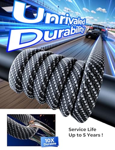 SHEZI [Upgraded 2.0] 4-in-1 USB C Cable 60W 5FT Compatible with Lightning Cable [Fast Charging & Data Transfer] Flat Braided Multi Charger Cord Combo with L/USB C/A Port for iPhone/iPad & All Devices - Image 9