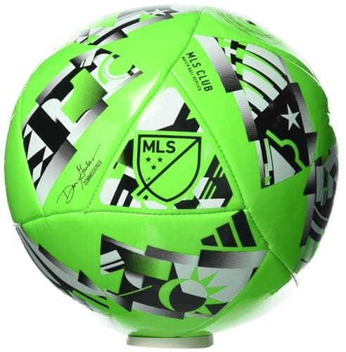 adidas MLS Club Soccer Ball, Solar Green/Black/White, 4 - Image 1