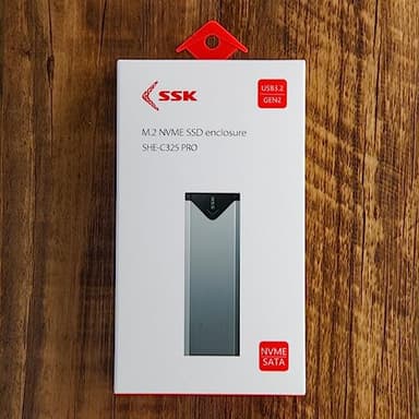 SSK M.2 NVME SATA SSD Enclosure Adapter, USB 3.2 Gen 2 (10 Gbps) to NVME PCI-E SATA M-Key/(B+M) Key Solid State Drive External Enclosure Aluminum Support UASP Trim for SSDs 2242/2260/2280 - Image 9