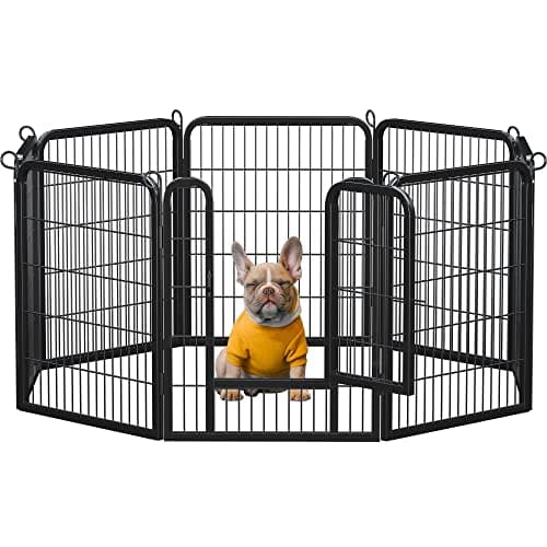 Yaheetech Dog Playpen Outdoor, 32 inch 8 Panels Dog Pen Indoor Heavy Duty Puppy Exercise Pen Metal Pet Fence for RV Camping/Yard/Garden - Image 1