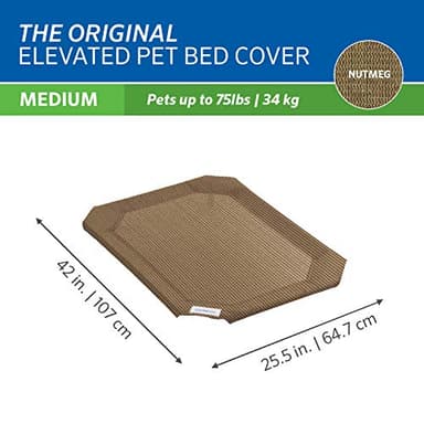 Original Pet Bed Replacement Cover - Nutmeg - Medium (35" x 25.5") - Image 3