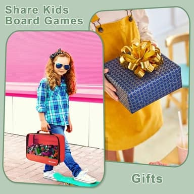 4 PCS Toys Storage Bag, Classic Bricks Building Set Storage Bag, Travel Case for Building Toys, Puzzles - Image 4
