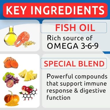 BARK&SPARK Dog Allergy Relief Chews - Anti-Itch Skin & Coat Supplement - Omega 3 Fish Oil - Itchy Skin Relief Treatment Pills - Itching&Paw Licking - Dry Skin&Hot Spots - (120 Immune Treats - Chicken) - Image 5