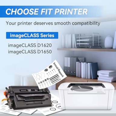 myCartridge 121 Black Toner Cartridge Compatible for Canon 121 CRG-121 CRG121 for Canon imageClass D1650 D1620 Printer (2-Pack), 121 Black Toner Cartridge - Image 2