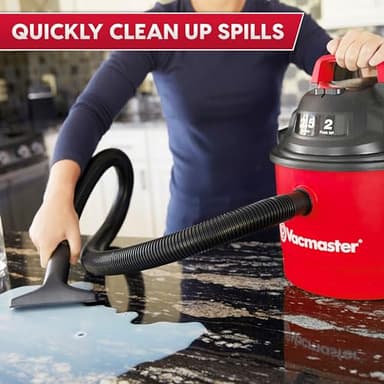 Vacmaster 2.5-Gallon* 2 Peak HP Wall Mountable Wet/Dry Vacuum – VOM205P 1101 - Image 4