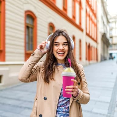 2PCS Slushie Maker Cup,DIY Magic Quick Frozen Smoothies Cups for Homemade Milk Shake Ice Cream Maker, Cooling Cups, Double Layer Squeeze Slushy Maker Cup,Birthday Funny Gifts for Friends &Family - Image 6