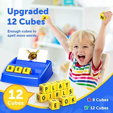 Educational Toys for 3 4 5 Year Old for Toddlers 2-4 Year Matching Letter Games for 3-5 Montessori Toys for Kids Toy for Ages 2-4 4-6 Birthday Halloween Christmas Easter Gifts for 3-5 Year Old - Image 3
