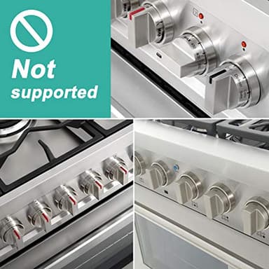 Mom's Choice Gold Awards Winner - Stove Knob Covers for Child Safety (5 + 1 Pack) Double-Key Design and Upgraded Universal Size Gas Knob Covers Clear View Childproof Oven Knob Covers for Kids and Pets - Image 6