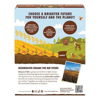 Nature's Path Organic Regenerative Organic Certified Dark Chocolate & Cocoa Instant Oatmeal, 8 oz (Pack of 1), Non-GMO, Fair Trade - Image 5
