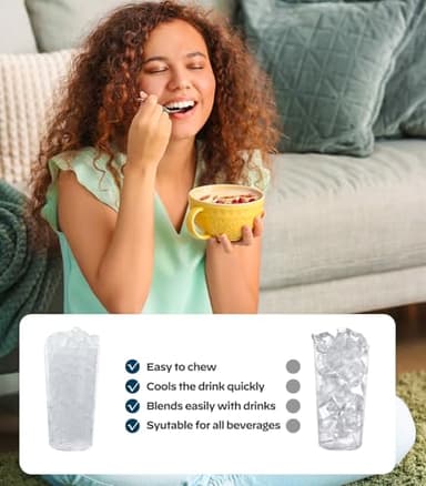 Silonn Nugget Ice Maker Countertop, Portable Pellet Ice Machine with Self-Cleaning Function, Sonic Ice Maker Produces 33lbs of Chewable Ice in 24 Hours, Ideal for Home Kitchen and Office, Black - Image 7