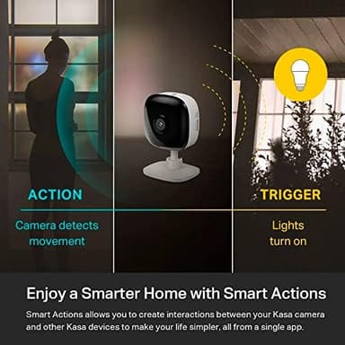 Kasa Smart Security Camera for Baby monitor, 1080p HD Indoor-Camera for Home Security with Motion Detection, Two-Way Audio, Night Vision, Cloud & SD Card Storage, Works with Alexa & Google Home (EC60 - Image 6