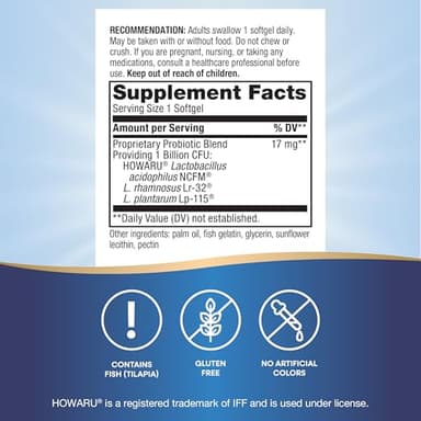 Nature's Way Women's Probiotic Pearls, Supports Women's and Digestive Health*, Protects Against Occasional Constipation & Bloating*, 1 Billion Live Cultures, 90 Softgels - Image 4