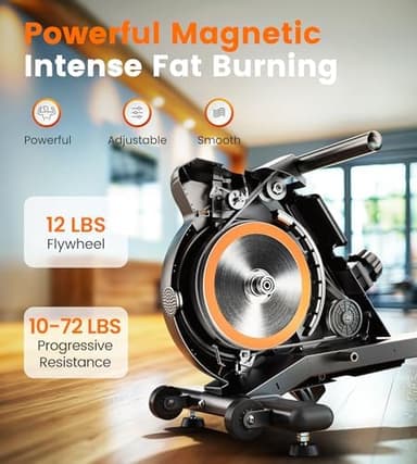 YOSUDA Magnetic/Water Rowing Machine for Home - Rower Machine Use with Bluetooth, App Supported, Rowing Machine for Taller Power Athletes, Comfortable Seat Cushion - Image 4