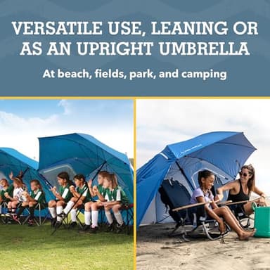 Sport-Brella Super-Brella SPF 50+ Sun and Rain Canopy Umbrella for Camping, Beach and Sports Events (8-Foot, Blue) - Image 6