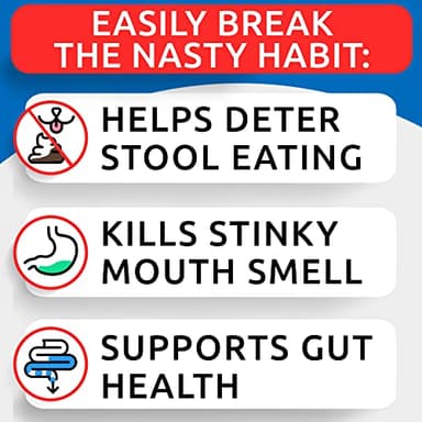 No Poo Chews for Dogs - Coprophagia & Stool Eating Deterrent with Probiotics, Digestive Enzymes & Breath Aid Support - Stop Dog Poop Eating - Made in USA - 120Ct - Image 2