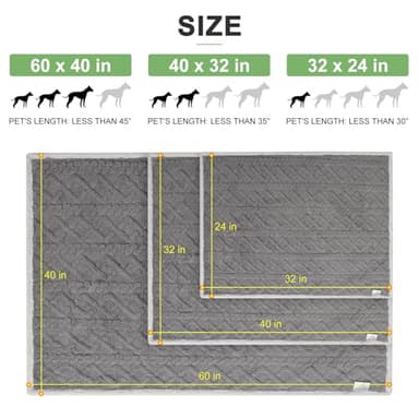 BEAUTYZOO Waterproof Dog Blankets for Small Dogs Washable- Reversable Dog Blanket for Furniture, Sofa, Couch, Crate, Car- Soft Sherpa Dog Throw Plush Pet Bed Blanket Cat Puppy Kitten, 24"x32" Grey - Image 6