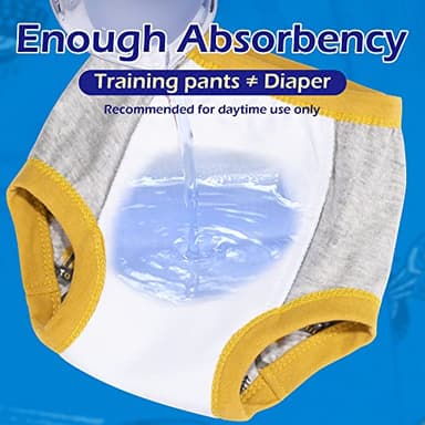 BIG ELEPHANT 10 Pack Toddler Potty Training Pants, Absorbent Underwear for Baby Boys, 2T - Image 5