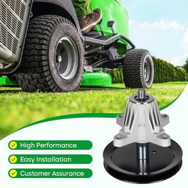 LTX1045 Deck Spindle Rebuild Kit Fit for 46'' Cub Cadet Troy Bilt Horse LTX1046, 2 Spindles 618-04636 618-04865, 2 Idler Pulleys 753-08171, 756-04129, 103 inch Belt 954-04219 - Image 8