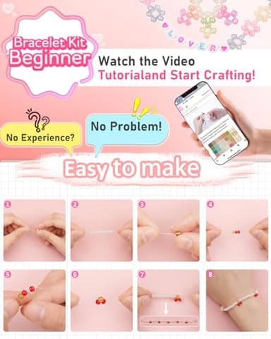 Mio Angle 4mm Glass Seed Beads Friendship Bracelet Kit, 10000pcs+ 120 Colors 6/0 Small Beads for Friendship Bracelet Beads Waist Beads with String Cords Letter Beads for DIY Jewelry Making Girls Craft - Image 2