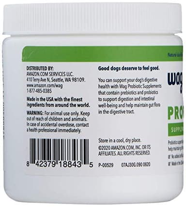 Amazon Brand - Wag Probiotic Supplement Daily Chews for Dogs, Supports Digestion and Gut Health, Natural Duck Flavor, 90 count - Image 4