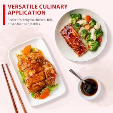 Soeos Teriyaki Marinade and Sauce, 16.9 Fl Oz (500 ml), Sweet and Savory Flavor, Perfect for Stir-Fry, Barbecue, Marinating, Versatile Sauce for Meat, Salmon, Noodle and Vegetable, Easy to Pour Out - Image 8