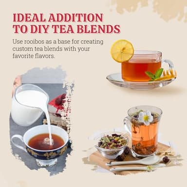 52USA Organic Rooibos Tea, 1 LB, Red Rooibos Loose Leaf Tea, Naturally Caffeine-Free, Pure South African Red Bush Herbal Tea, Non-GMO, USDA Organic - Image 3