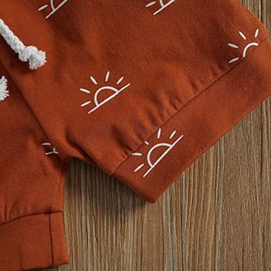 CIYCUIT 2Pcs Baby Boy Summer Clothes Boho Sunshine Printed Tank Top Shorts Set Brown 12-18 Months - Image 4