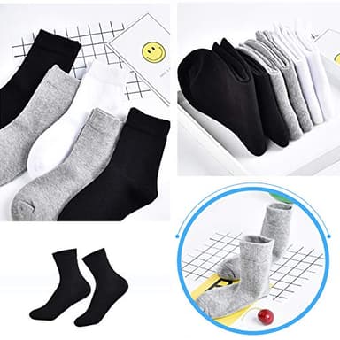 JAMEGIO 10 Pairs Boys Athletic Socks Toddler Boys Girls Breathable Soft Cotton Socks(2-4T) - Image 6