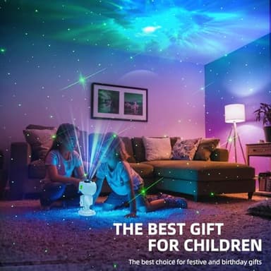 Astronaut Galaxy Projector-Star Projector,Bluetooth Speaker,White Noise, Star and Moon Galaxy Lights for Bedroom with Timer and Remote, Nebula Night Light 360° Adjustable, Starry Space Ceiling Lamp - Image 6