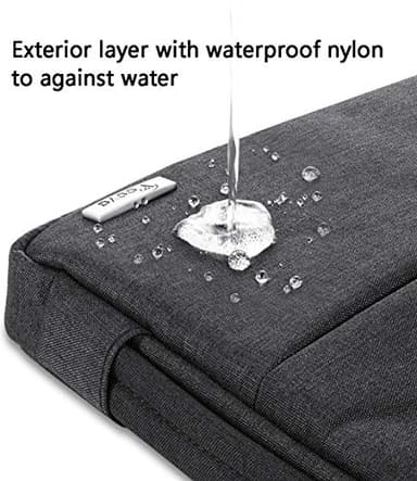 Voova Laptop Sleeve Carrying Case 13 13.6 Inch Compatible with MacBook Air 13 M1/M2/M3/M4, MacBook Pro 13/14, IPad Pro 13, Waterproof Slim Computer Cover Bag, Black - Image 4