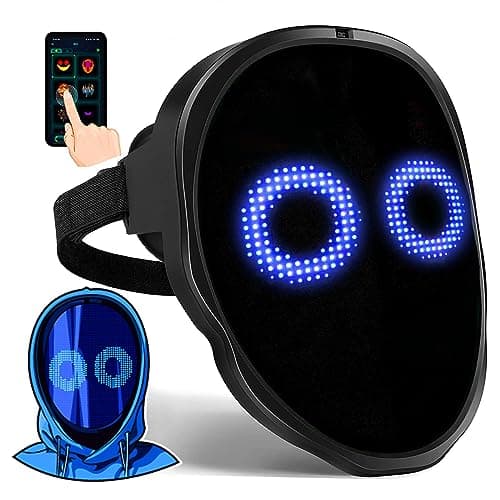 Gootus Face Transforming LED Mask with App Controlled - Halloween Costumes for Kids, Light Up Mask with Gesture Sensing, Boys Toys Gifts for Birthday Costume Christmas - Image 1