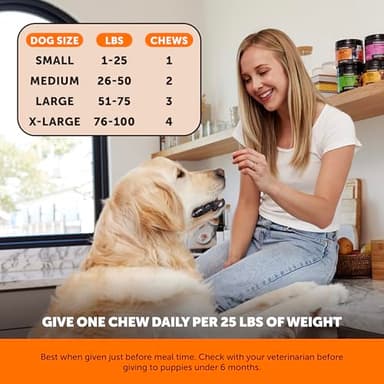 Senior Hemp Hip & Joint Supplement - Dog Joint Supplement with Hemp Oil, Glucosamine for Dogs, Collagen, MSM & Green Lipped Mussel - Mobility for Senior Dogs (Chicken 180ct) - Image 5