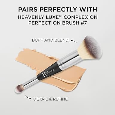 IT Cosmetics Bye Bye Redness Full Coverage Color Correcting Cream (Porcelain Beige) - Redness Neutralizing Tinted Face Moisturizer, 12HR Hydration, Hyaluronic Acid, Colloidal Oatmeal - 0.37 fl oz - Image 8