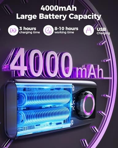 Yomanta Electric Nail Drill Professional Kit: 45,000 RPM USB Rechargeable Efile Nail Drill Nail File with 12 Bits for Polishing Gel/Acrylic Nails- Portable Manicure Tool Set for Salon/Home-Black - Image 5