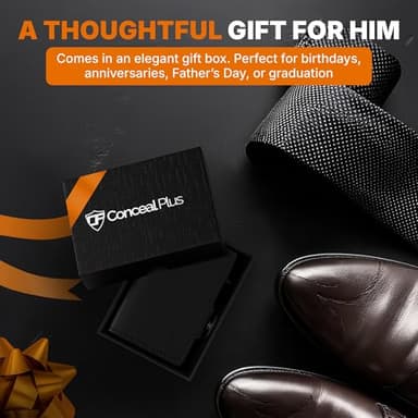 Conceal Plus Mens Wallet Card Holder, Smart Pop Up RFID Blocking Wallet, Slim Minimalist Leather Front Pocket Card Case, 6-10 Card Capacity Plus Cash Slot & ID - Image 7