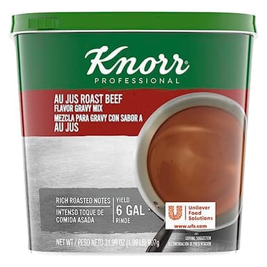 Knorr Professional Au Jus Roast Beef Gravy Mix Easy Prep, No added MSG, 1.99 Pound (Pack of 4) - Image 1