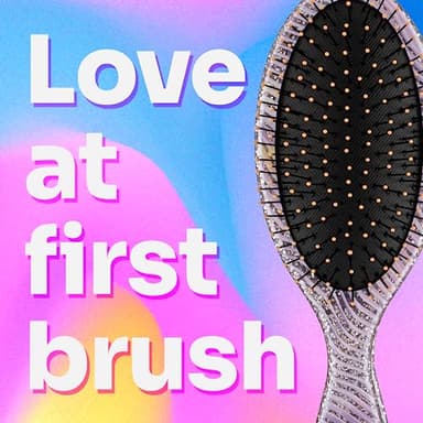 Wet Brush Original Detangler Hair Brush, Purple (Digital Daydream), Ultra-Soft IntelliFlex Bristles, Detangling Bristles Glide Through Tangles (Wet Dry & Damaged Hair), Women & Men - Image 4