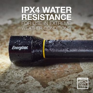 Energizer LED Flashlight Vision PRO, Ultra Bright 1000+ Lumens, IPX4 Water Resistant, Aircraft-Grade Aluminum LED Light, Rugged Metal Flash Light for Outdoors, Emergency Power Outage, Black - Image 3