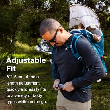 Osprey Poco SLT Lightweight Child Carrier Backpack, Black - Image 4