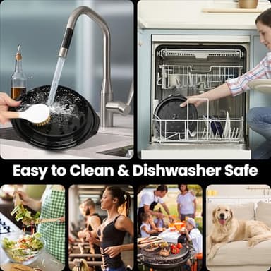 Chicken Shredder Tool Twist Large - 10'' Pro Meat Shredders for Chicken Breast,Visible Kitchen Gadgets Grinder Machine with Brush,Strong Anti-Slip Strip,Ergonomic Handle,BPA Free (Black) - Image 5