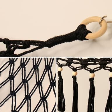 Stuffed Animal Hammock Corner Storage - Toy Hammock Net Organizer with LED Light - Tedddy Hammocks Plushie Net Holder - Black Wall Decor for Boy Living Room Bedroom - Image 8