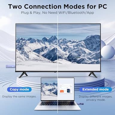 Wireless HDMI Transmitter and Receiver, Wireless HD Extender Plug & Play Portable 2.4G/5G with LED Screen HDMI Kit for Streaming Video and Audio to Monitor from Laptop/Pc/Tv Box/Projector - Image 4