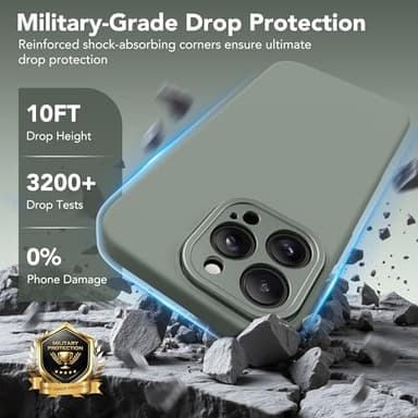 SuydanBox Magnetic for iPhone 16 Pro Case with Stand, Compatible with MagSafe, Silicone Upgraded [Camera Control Button] Shockproof Protective Phone Case for iPhone 16 Pro 6.3",Calke Green - Image 7