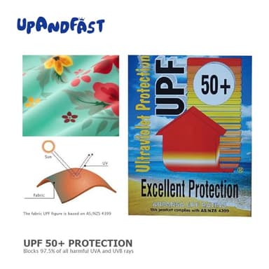 upandfast Baby Girl's Long Sleeve Rash Guard Swimsuit with UPF 50 Sun Protection (Light Green, 6-9 Months) - Image 3