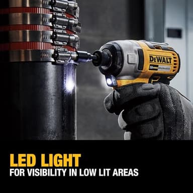 DEWALT 20V MAX Impact Driver, 1/4 Inch, Battery and Charger Included (DCF787D1) - Image 4
