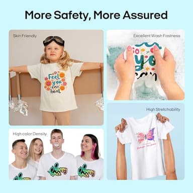 Procoloredfun DTF Ink White, Premium Transfer Printer Ink for Printhead ET-8550, L1800, L805, R2400, P400, P800, XP15000 Professional DTF Printers Direct to Film Heat Transfer Printing (W, 500ml) - Image 6