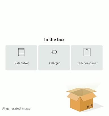 onn. Surf 10.1" Kids Tablet, (2022) 2.0 GHz Quad-Core, 32GB Storage, 2GB RAM, (1280 x 800) Touchscreen, Android 12, Charcoal - with Purple Rubberized Case (Renewed) - Image 4