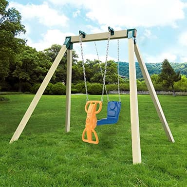 BETOOLL A-Frame 2 Brackets Swing Set Bracket with Mounting Hardware (Green) - Image 7
