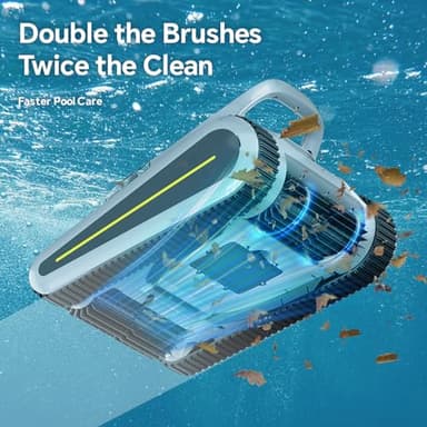 Cordless Robotic Pool Cleaner -Pool Vacuum 180W Brushless Motor, 45,000Pa Suction, Wall Climbing, Sonar Navigation, 3 Modes Automatic Pool Robot for Inground & Above-Ground Pools Up to 2150 Sq. Ft. - Image 6